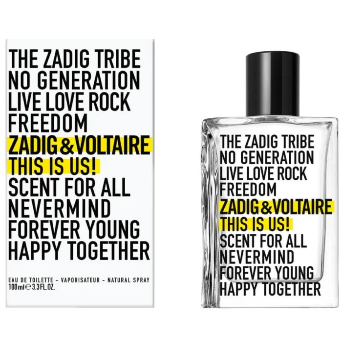 Zadig & Voltaire This Is Us EDT 100ML Unisex Parfüm İTHAL